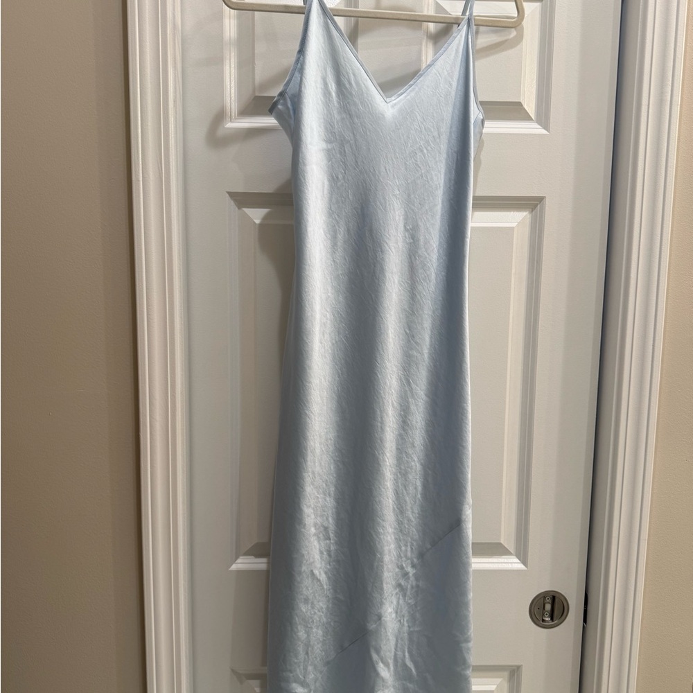 Wilfred Heatwave Blue Maxi Slip Dress